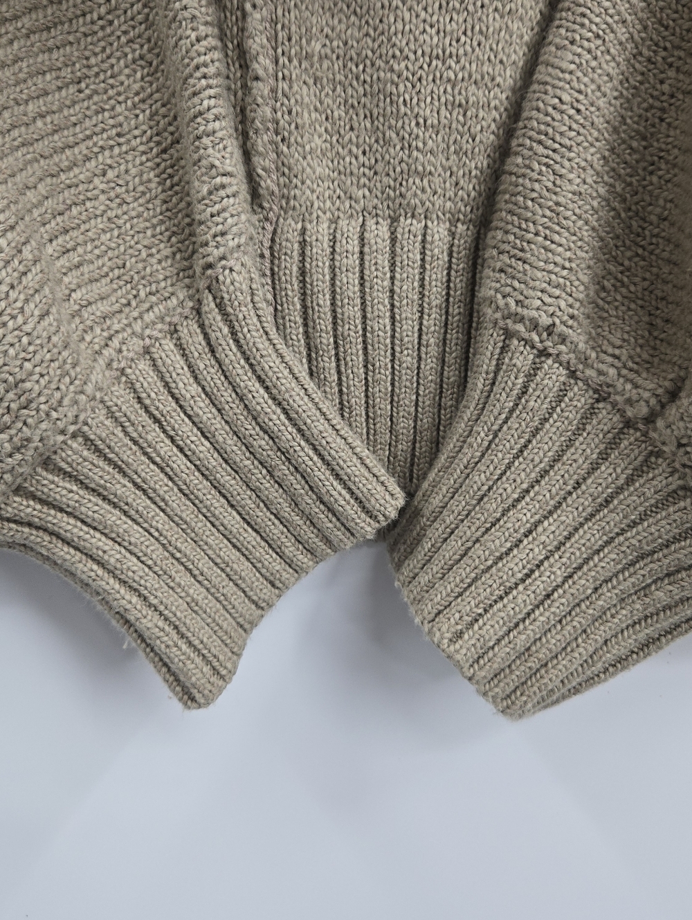 Brochu Walker Sweater Marlowe Taupe Tan‎ Cotton Cropped Henley - Picture 9 of 15